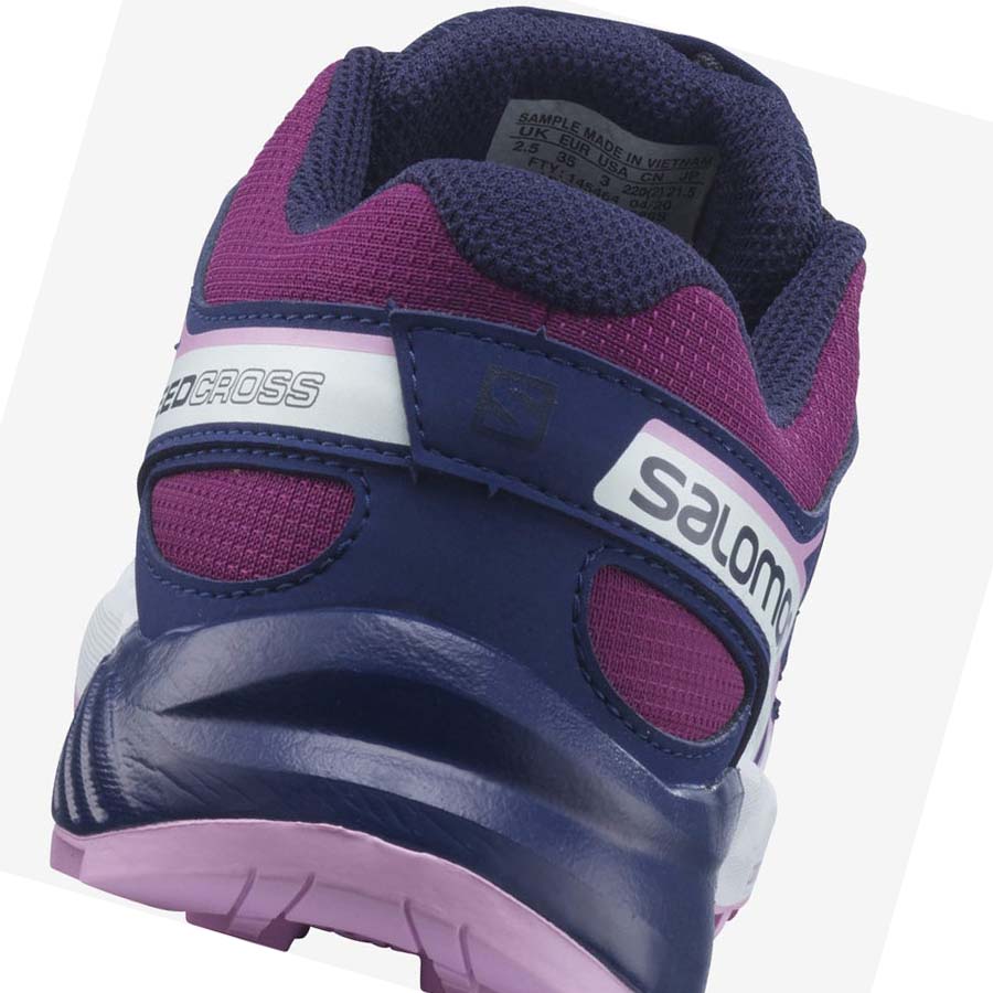 Salomon SPEEDCROSS Çocuk Patika Koşu Ayakkabısı Mor Mavi | TR 2025DFM